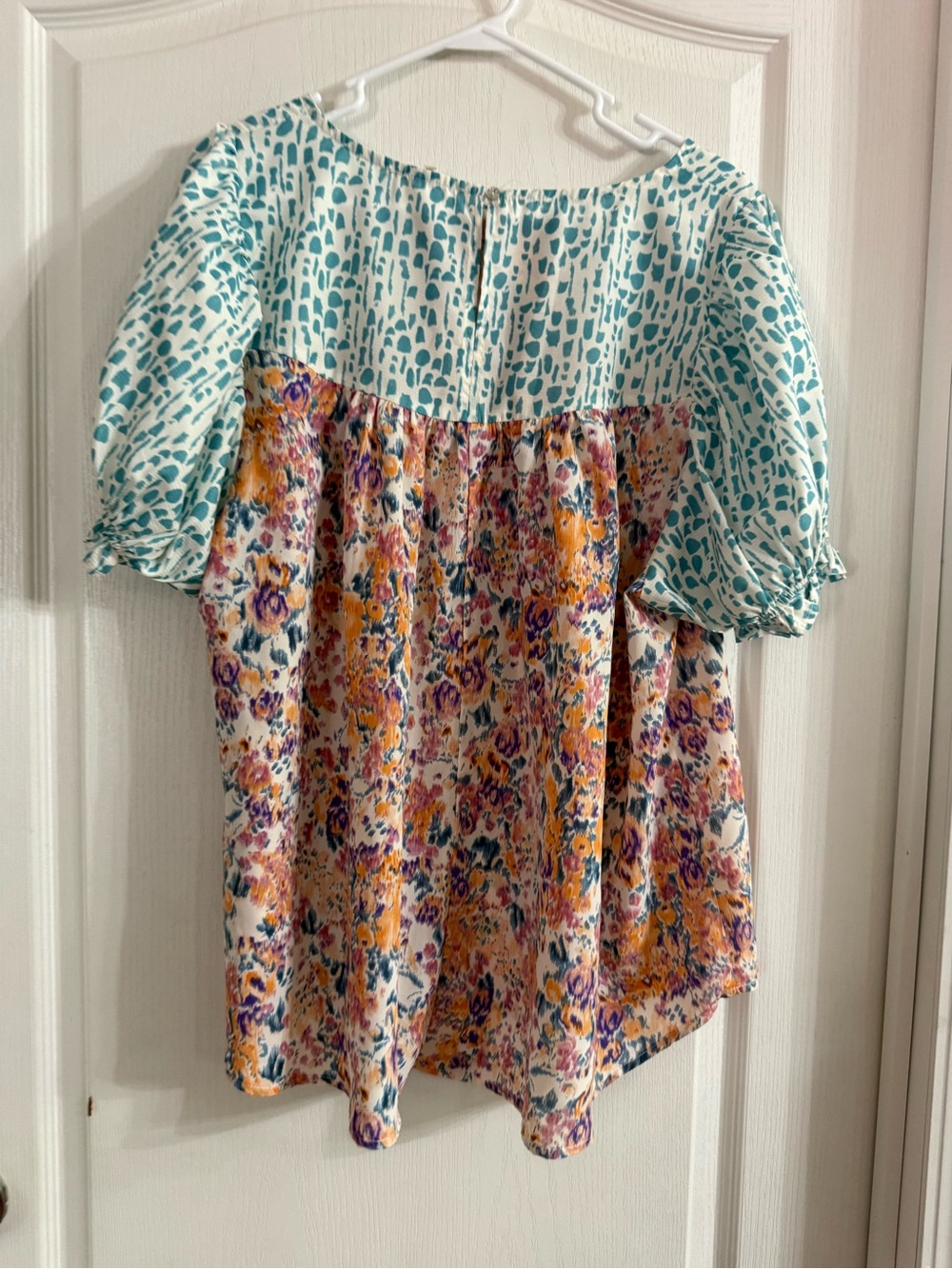 Jodifl Women’s Multi Print Boho Top Sz M. MY-174 - Picture 3 of 3